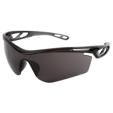 Mcr Safety Checklite (CL4), Safety Glasses, MAX6 Anti-Fog, Gray Lens, Earplug Retaining Technology CL412PF